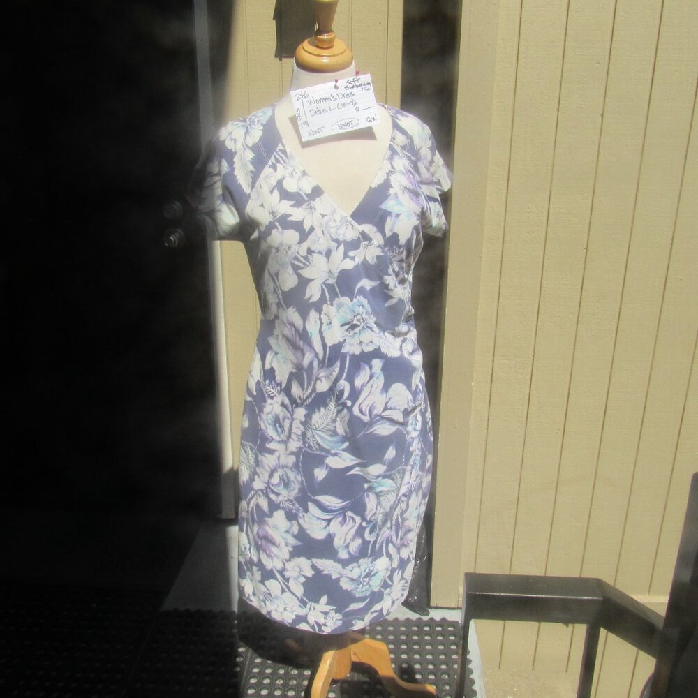 #246. NEW WOMEN'S 95% COTTON DRESS BY SOFT SURROUNDINGS  (SIZE L, OR 10-12)
